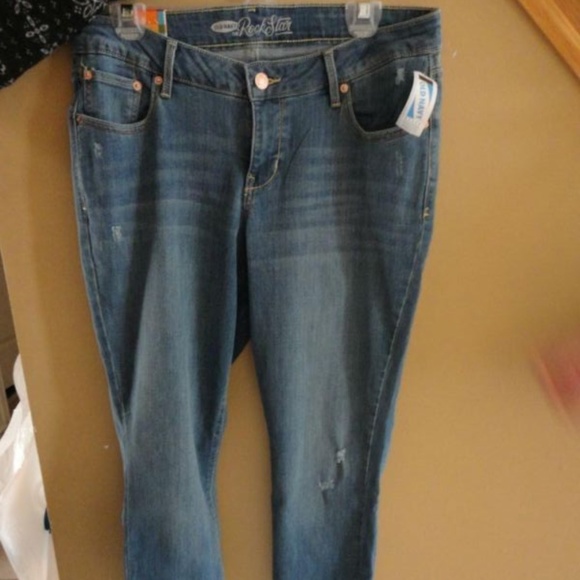 Old Navy Rockstar Super Skinny Distressed Denim - Picture 1 of 7